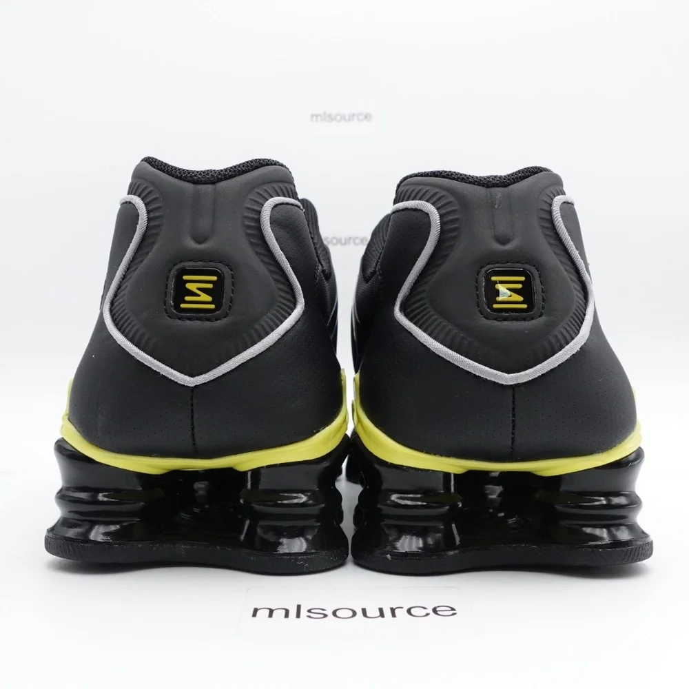 NEW Size 11.5 Men's Nike Shox TL Sneakers CN0151-002 Black/Dynamic Yellow-Silver - Picture 6 of 8